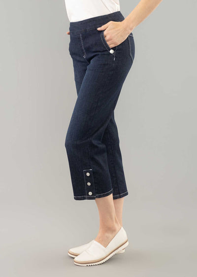 Bonaire Denim Crop Wide Leg Pant Lisette L