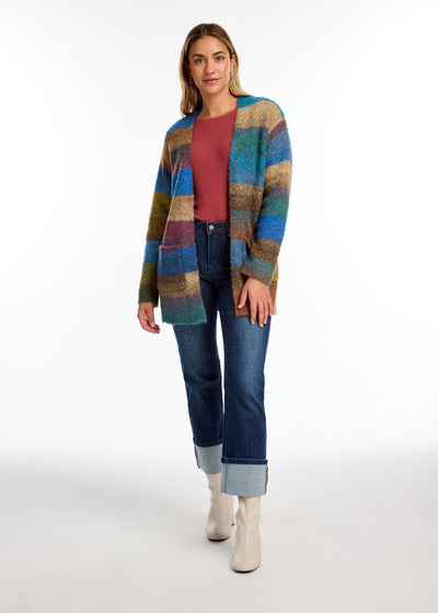 Striped Spacedye Cardigan French Dressing Jeans