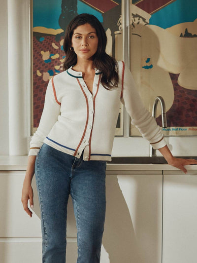 Long Sleeve Tipping Cardigan - Dream Pants