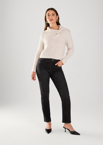 Bow Neck Sweater French Dressing Jeans