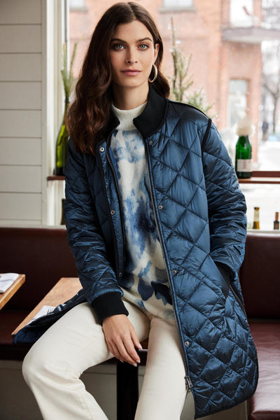 Long Quilted Puffer Jacket Charlie B