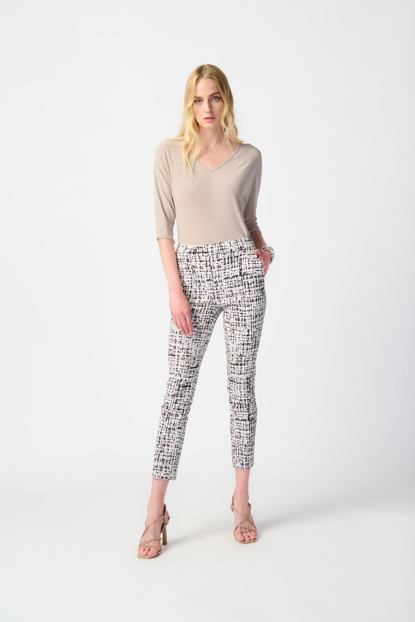 Joseph Ribkoff Abstract Print Millennium Pull-On Pants 