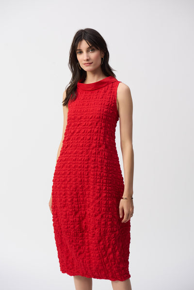 Textured Woven Sleeveless Cocoon Dress Joseph Ribkoff