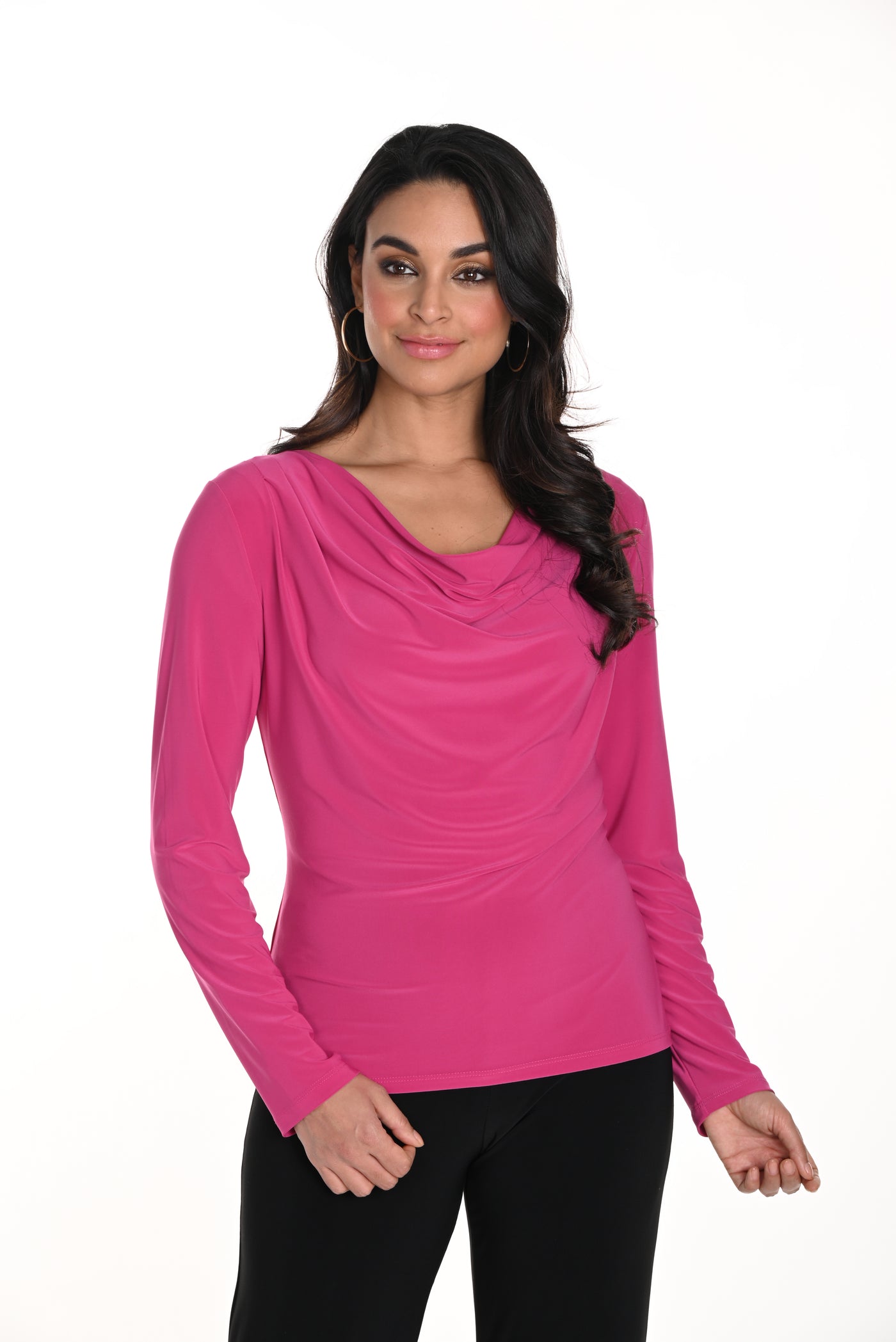 Ruched Neckline Top Frank Lyman