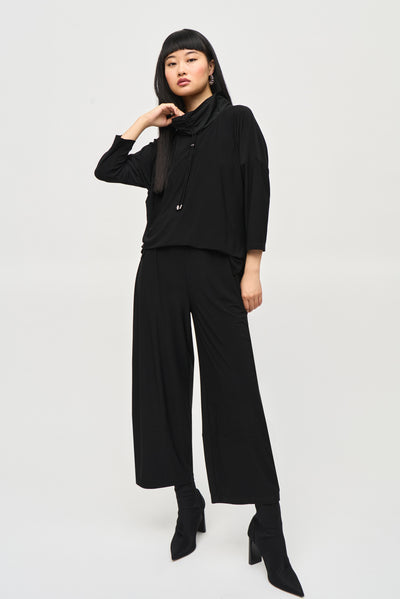 Silky Knit Cropped Jumpsuit Joseph Ribkoff