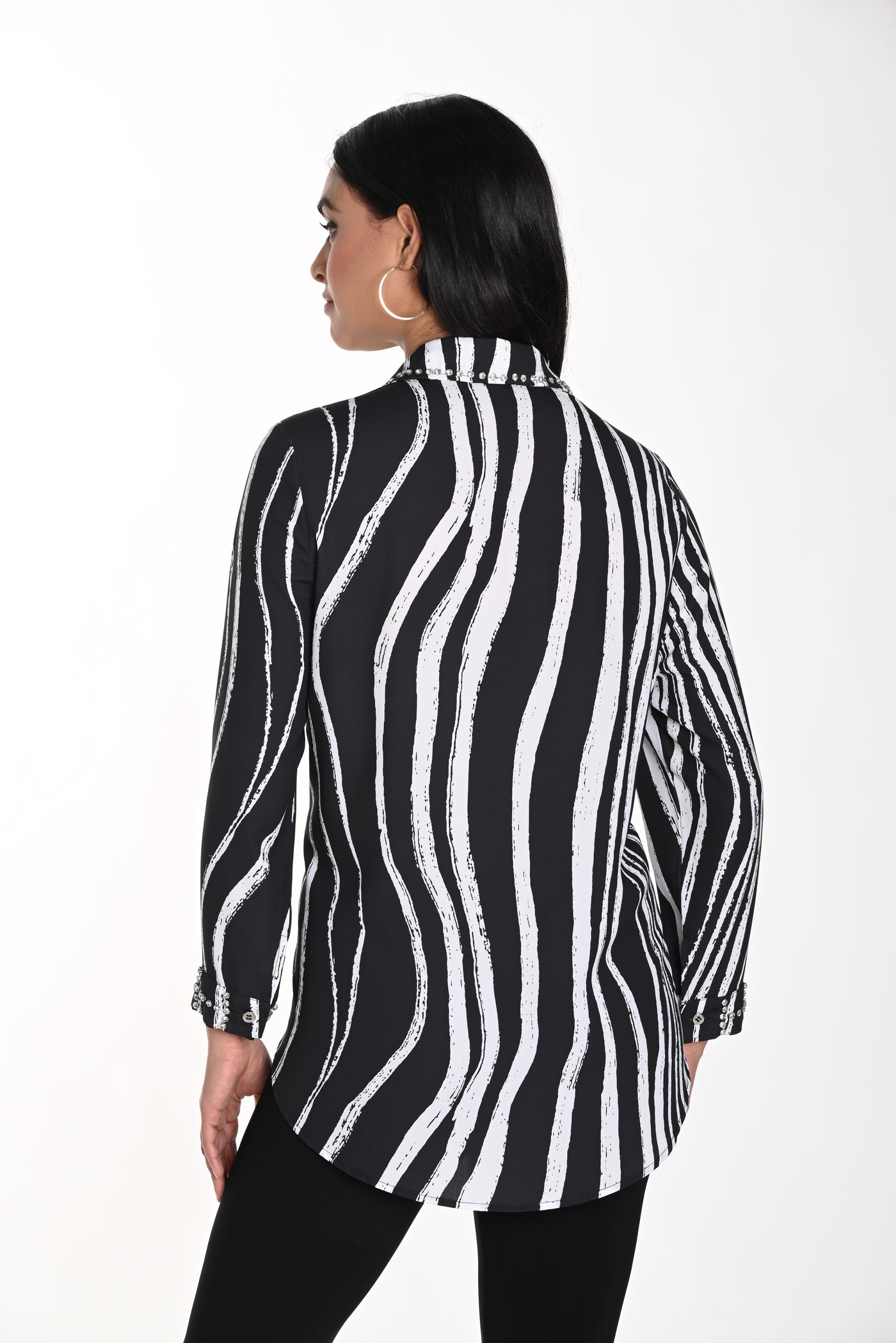 Zebra Stripe Blouse Frank Lyman