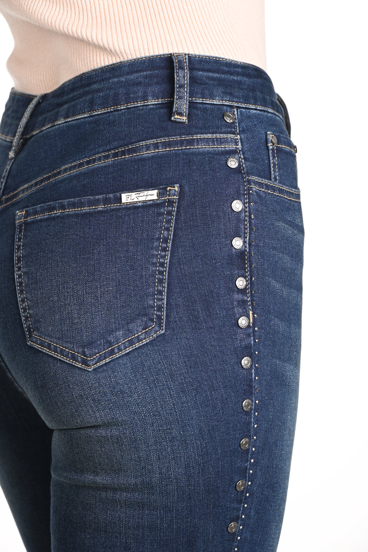 Jeans with Side Embellishments Frank Lyman