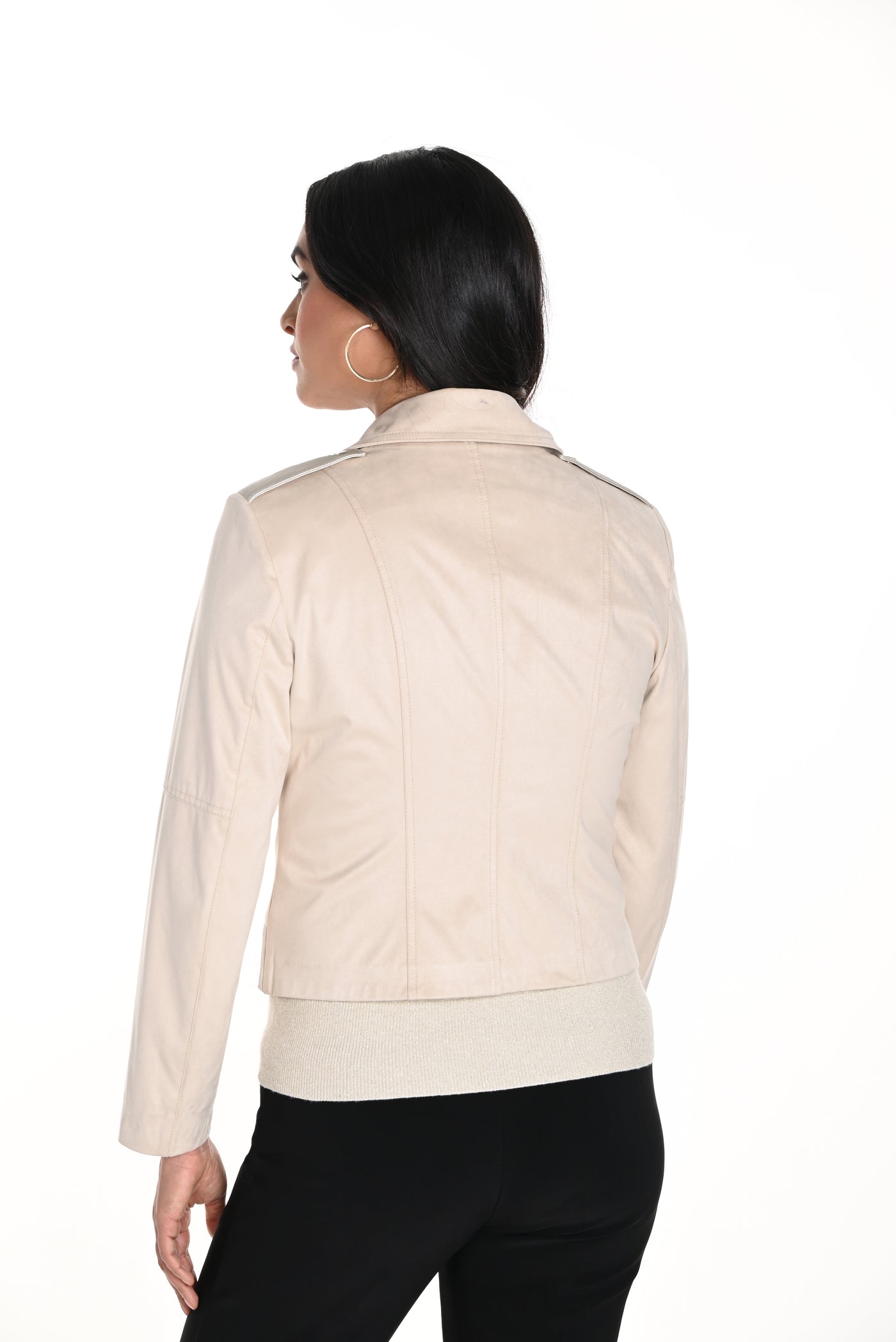 Faux Suede Moto Jacket Frank Lyman