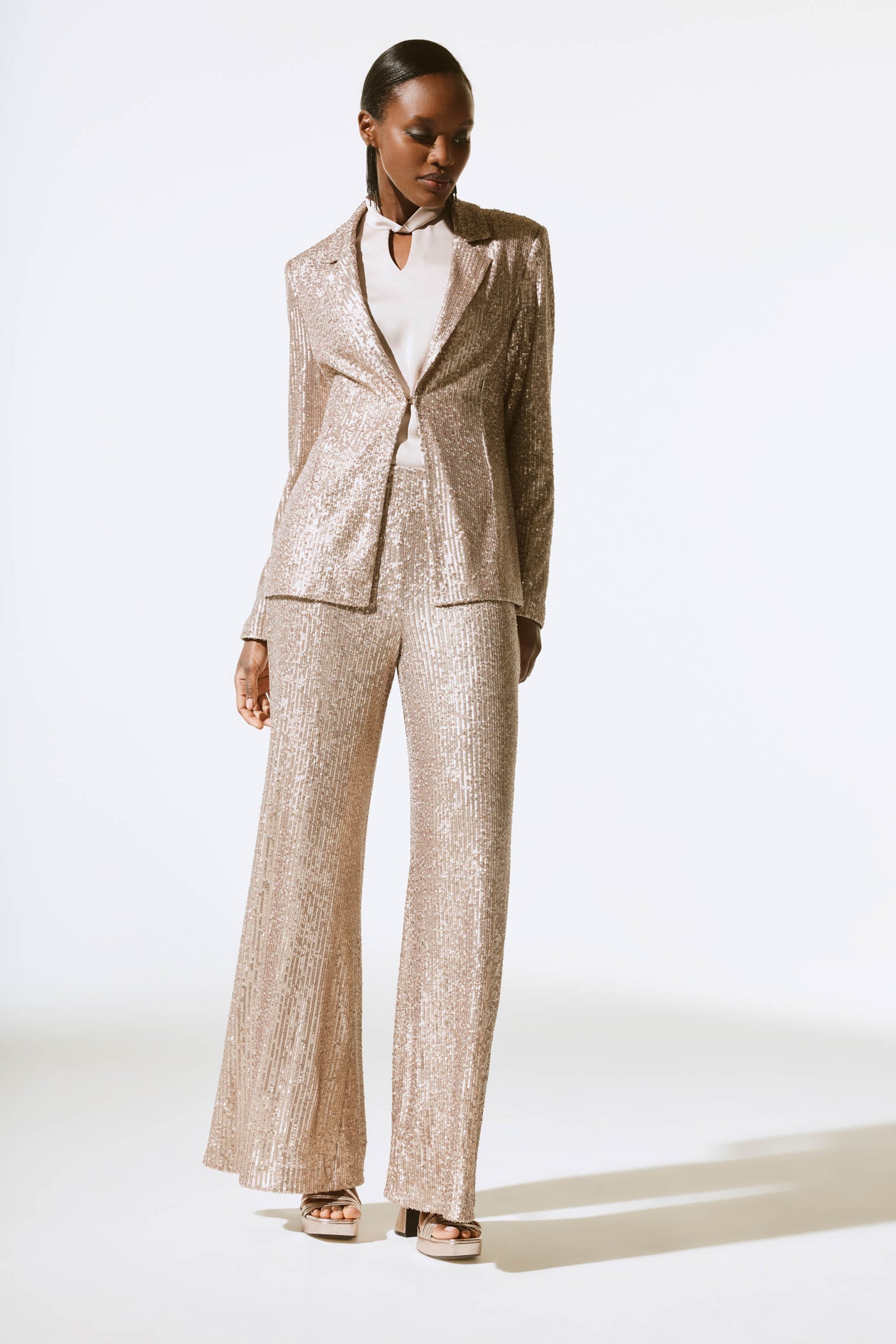 Sequined Wide Leg Pants Joseph Ribkoff