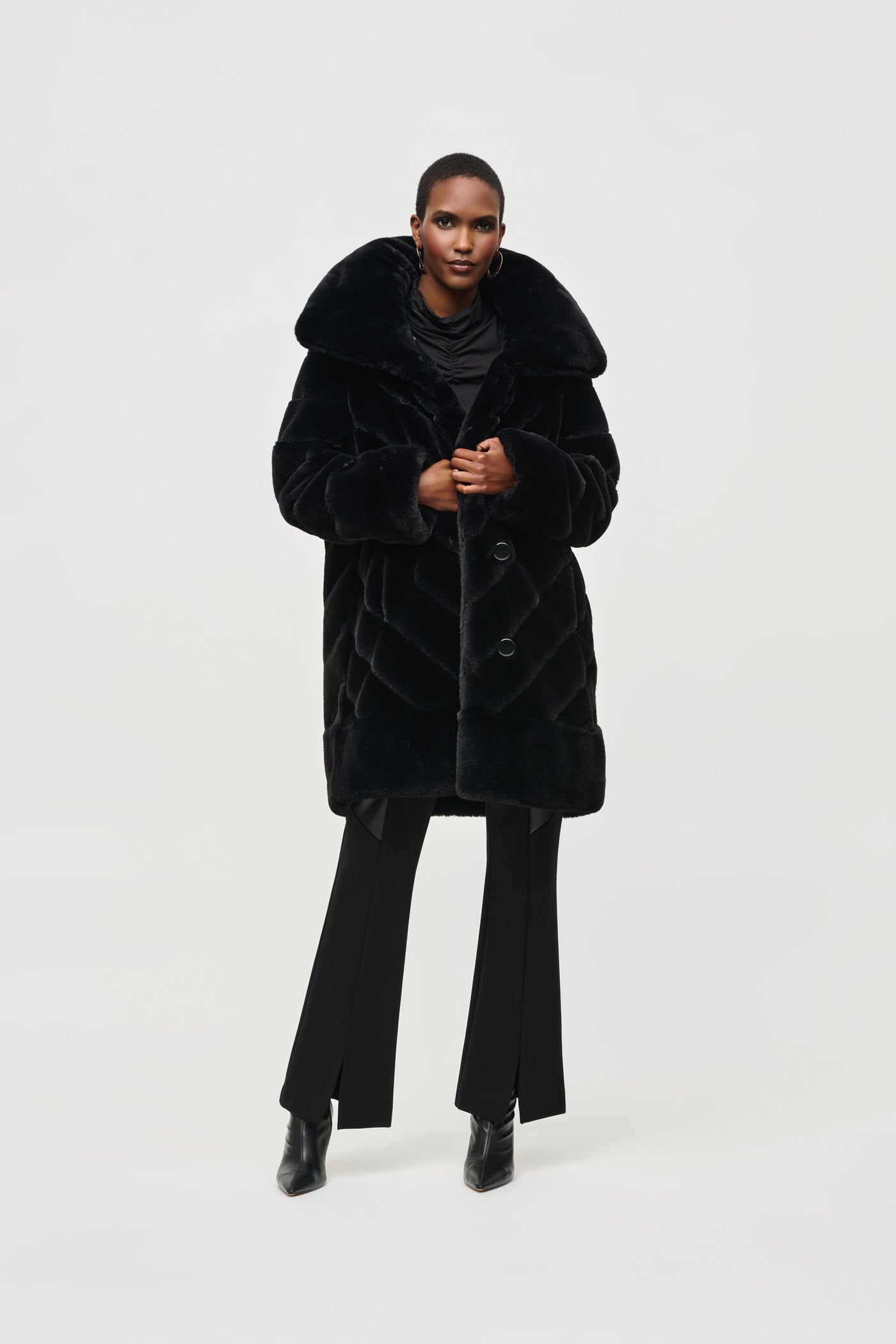 Reversible Faux Fur Coat Joseph Ribkoff