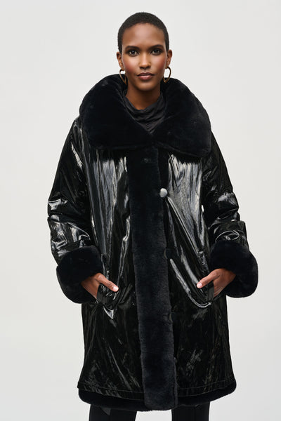 Reversible Faux Fur Coat Joseph Ribkoff