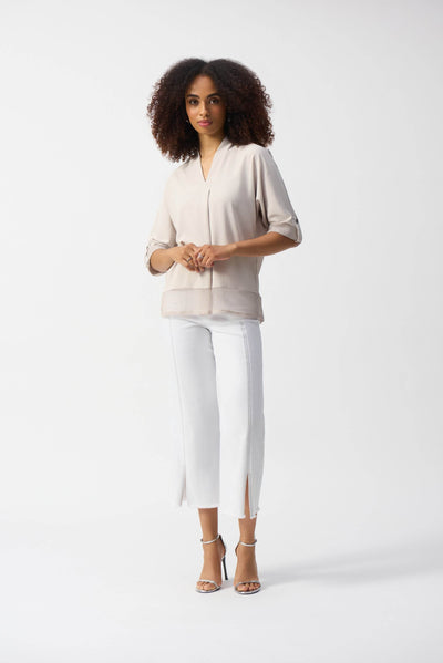Woven and Mesh Boxy Top - Dream Pants