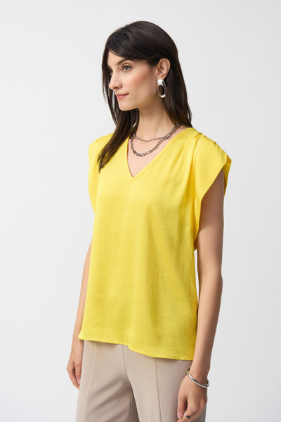 Hammered Satin Straight Top Joseph Ribkoff