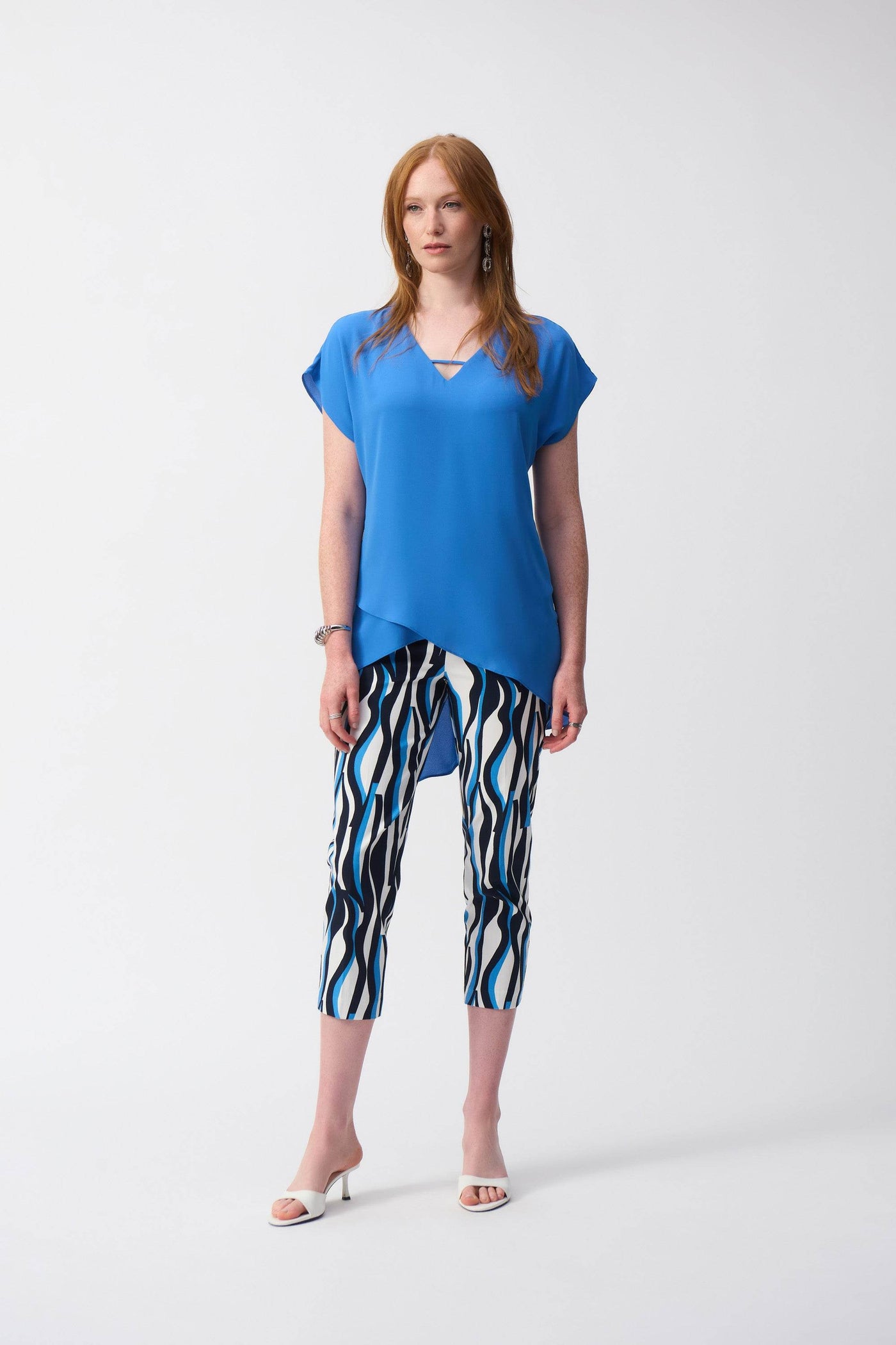 Georgette Asymmetrical Layered Top - Dream Pants