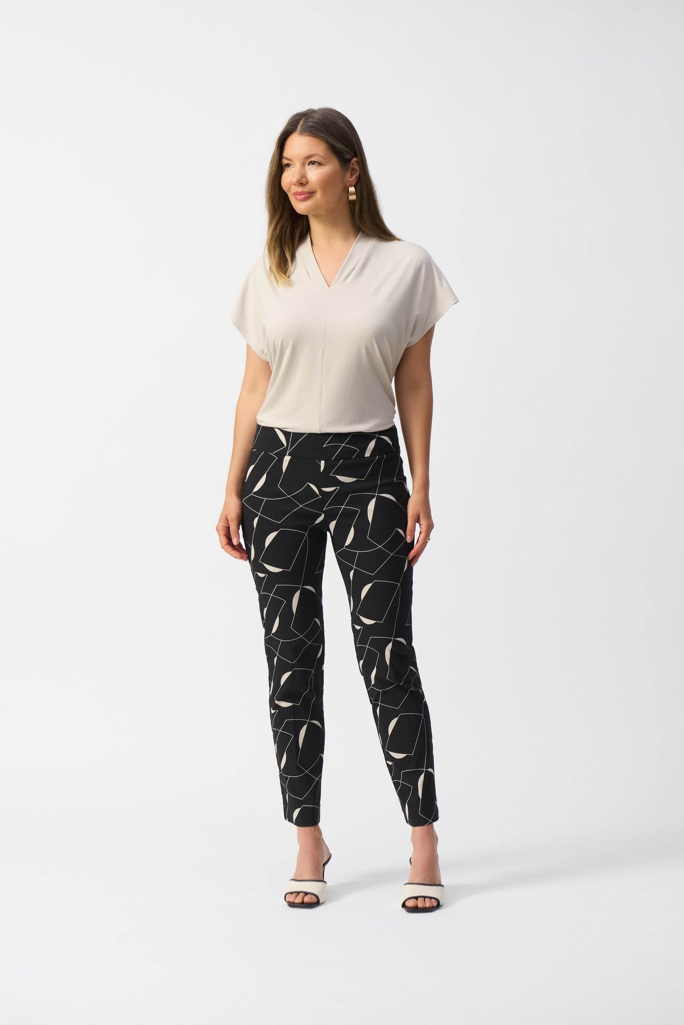 Millennium Geometric Print Straight Pants - Dream Pants