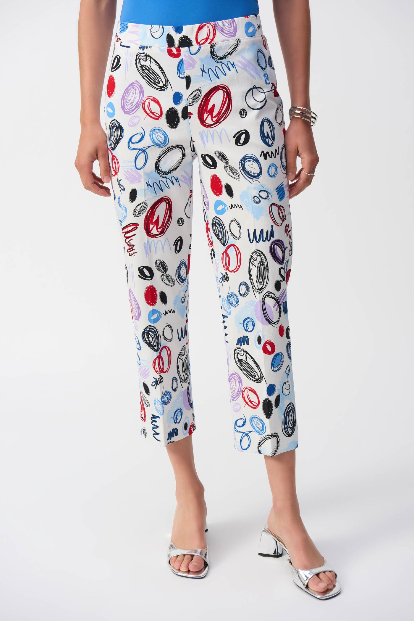 Millennium Abstract Print Crop Pants Joseph Ribkoff