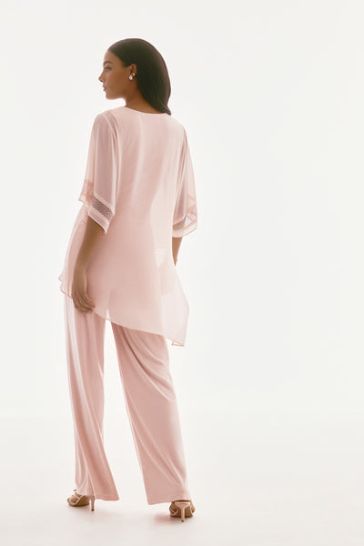 Signature Chiffon Asymmetrical Layered Top Joseph Ribkoff