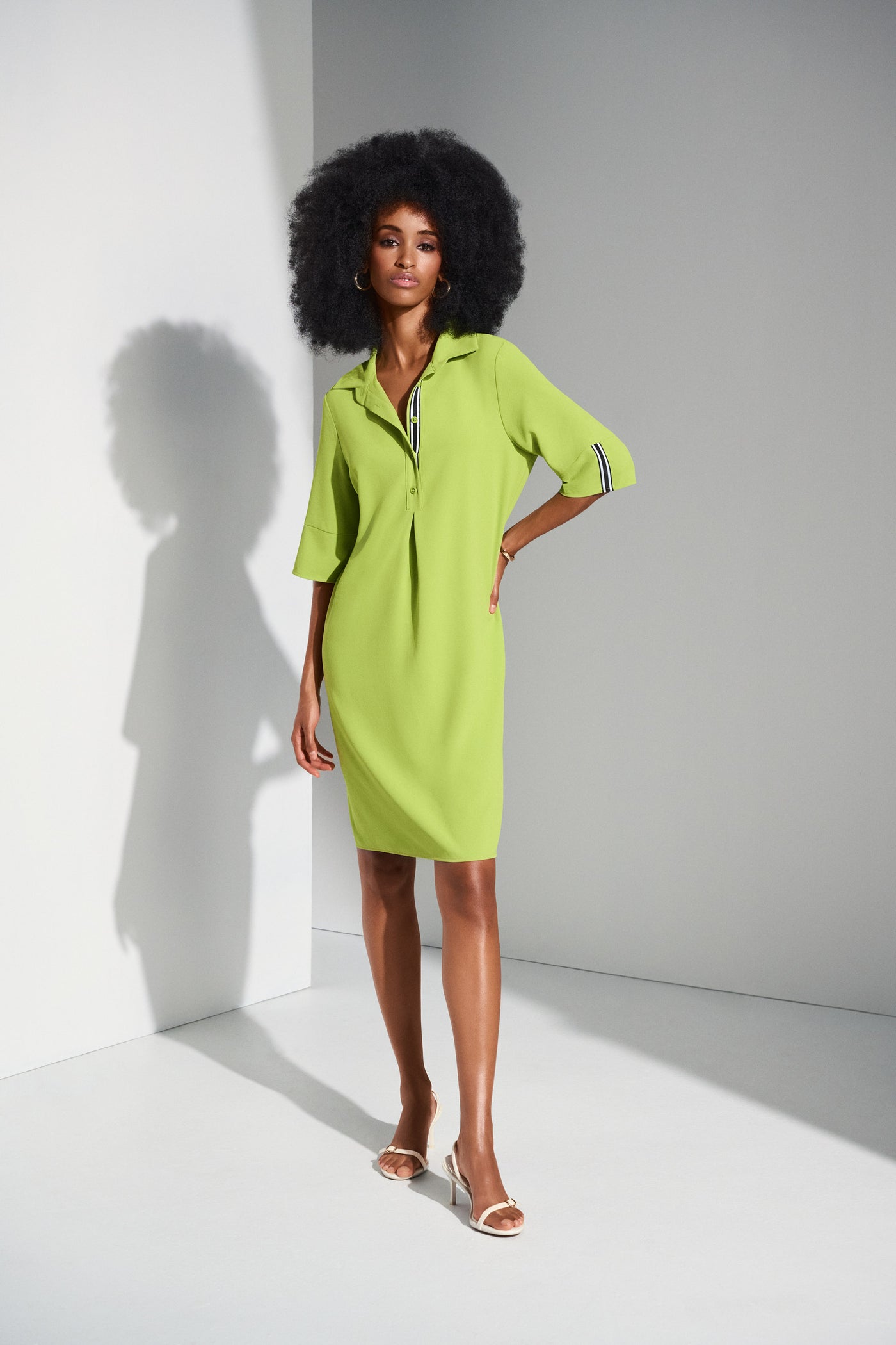 Eggshell Straight Shirt Dress Joseph Ribkoff