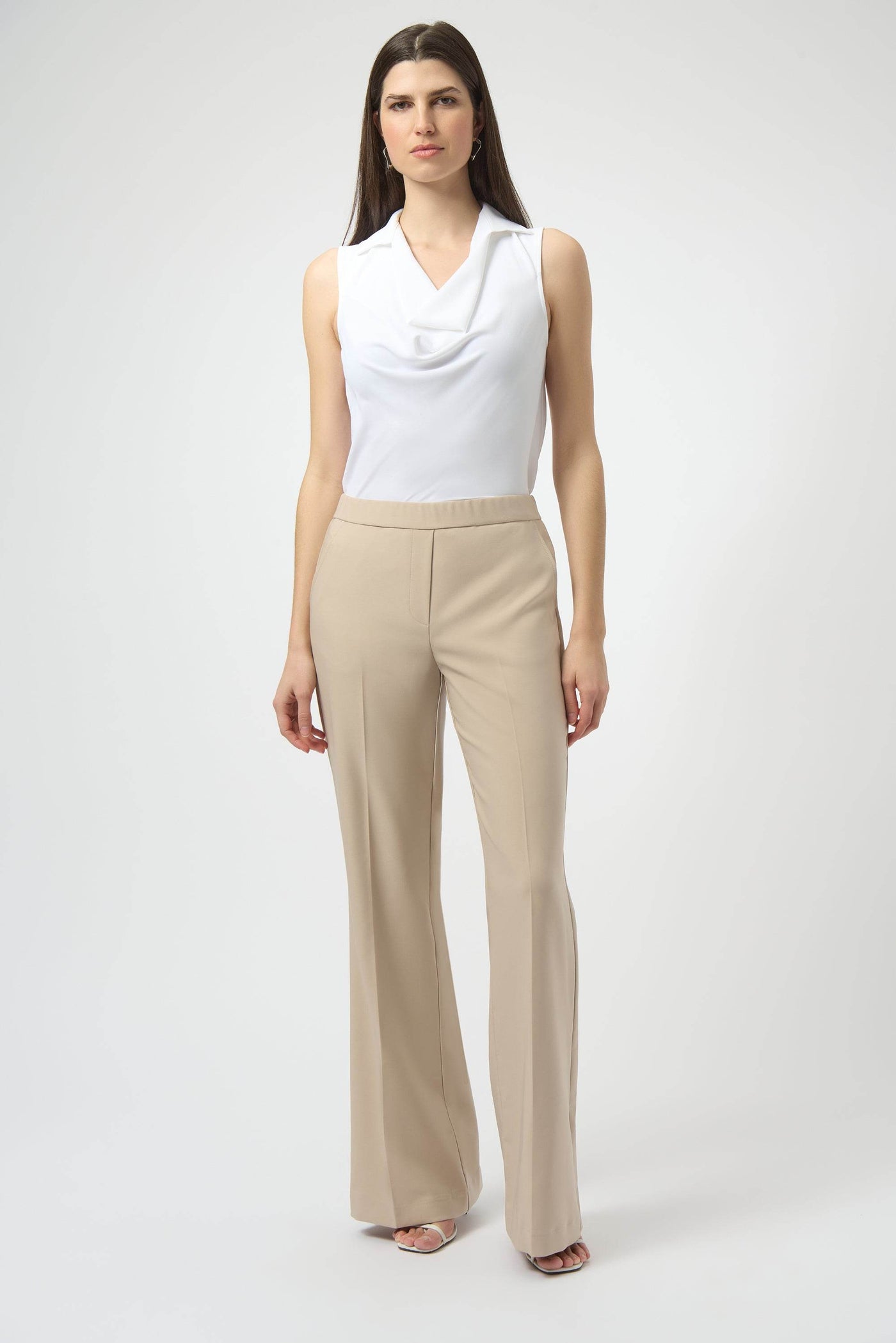 Lux Twill Flared Pull-On Pants - Dream Pants