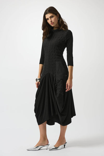 Bubble Jacquard & Silky Knit Cocoon Dress - Dream Pants