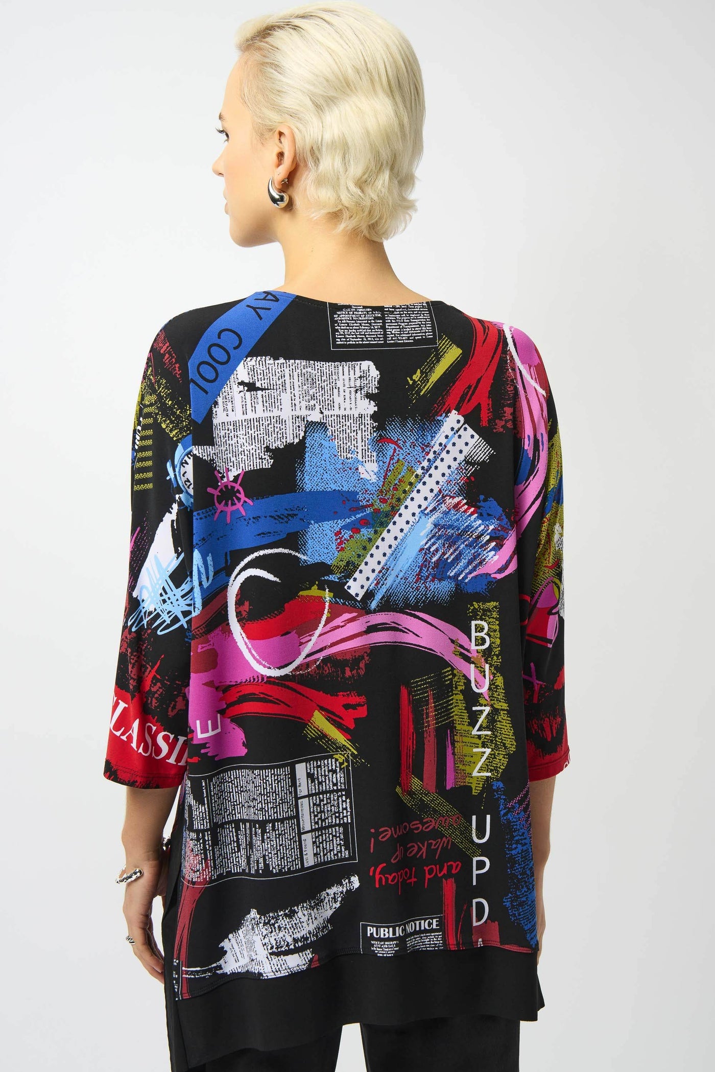 Silky Knit Printed Boxy Tunic - Dream Pants