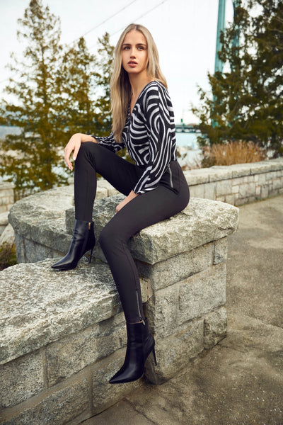 Zipper Zebra Top - Dream Pants