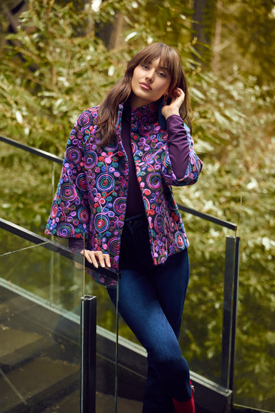 Colorful Abstract Print Jacket Frank Lyman