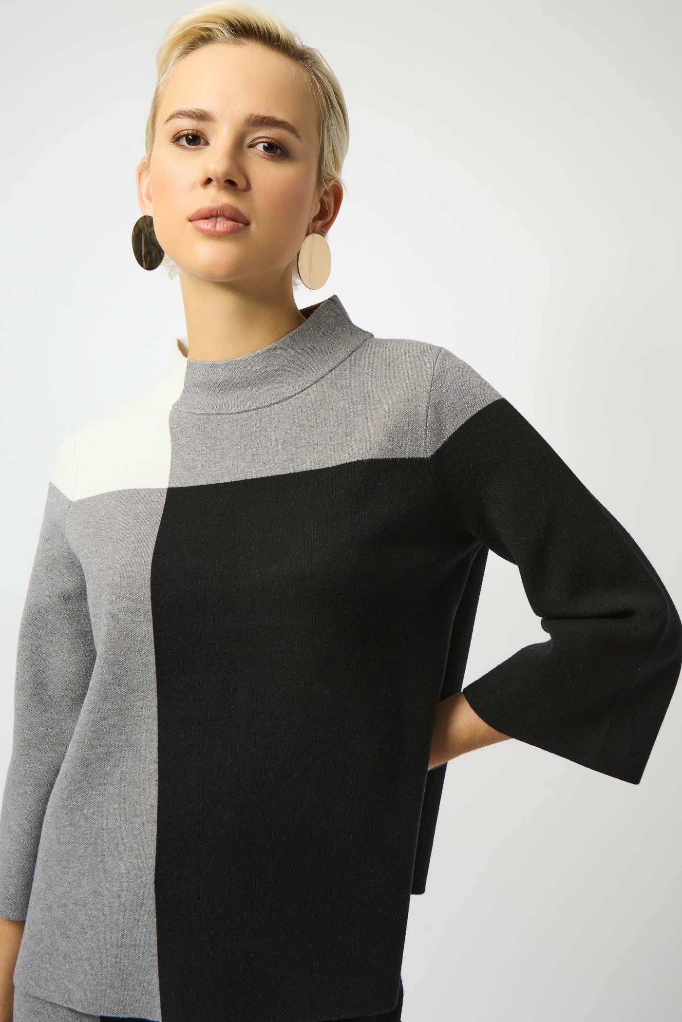 Jacquard Sweater Colour Block Pullover - Dream Pants