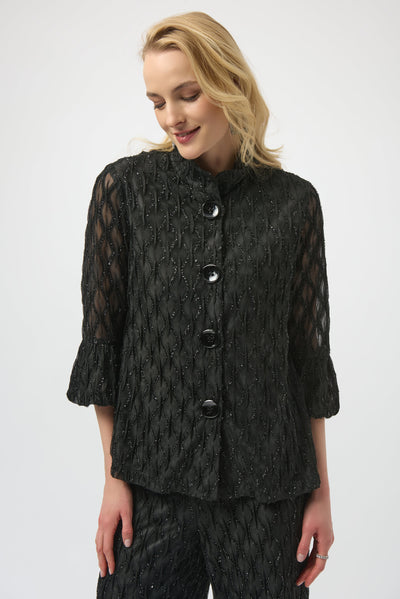 Lurex Cascade Trapeze Jacket Joseph Ribkoff
