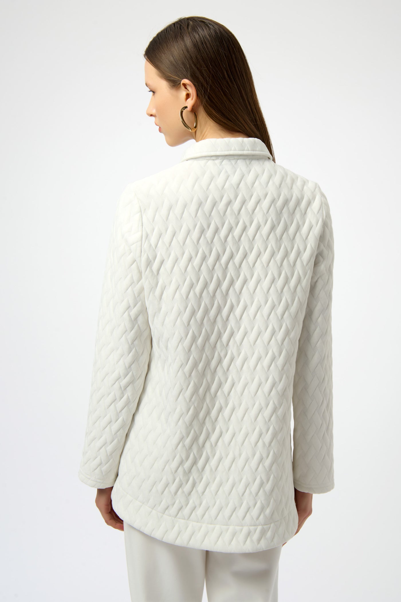 Quilted Knit A-Line Jacket Joseph Ribkoff