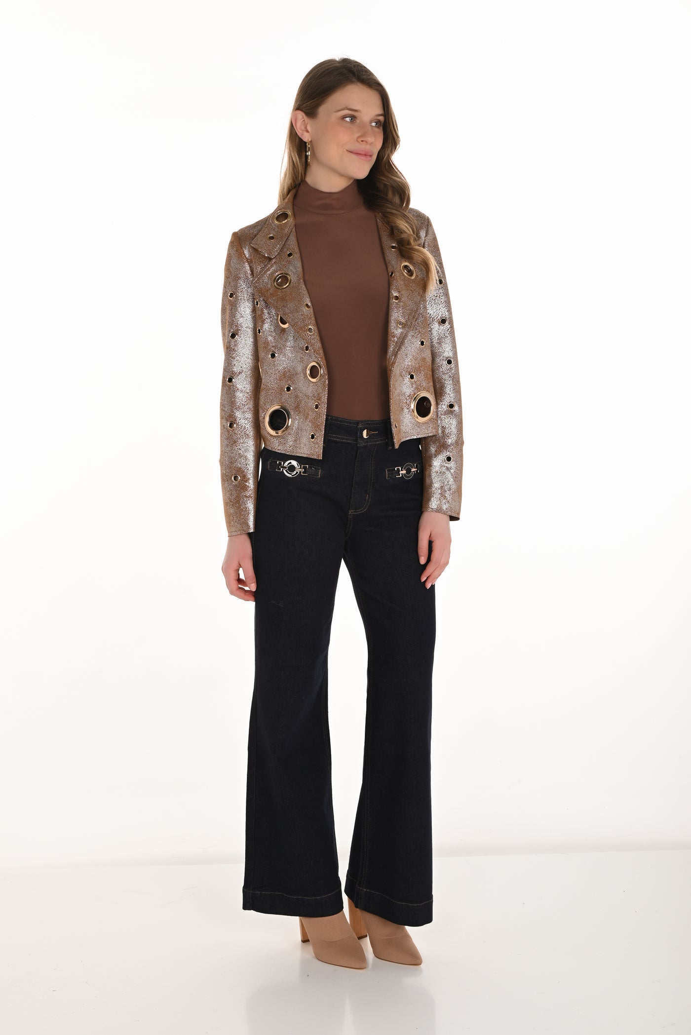 Icon Detail Wide-Leg Jeans Frank Lyman