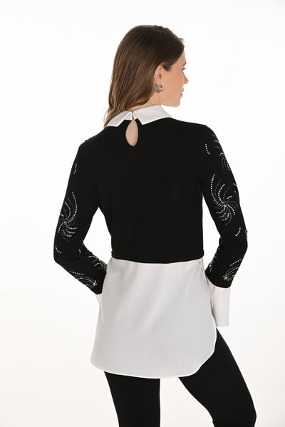 Starlight Layered Knit Top Frank Lyman