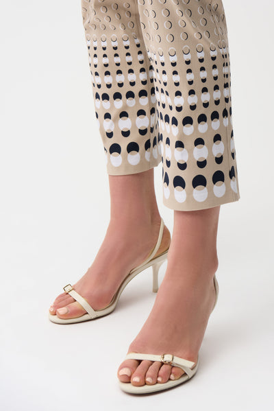 Millennium Geometric Print Straight Pull-On Pants Joseph Ribkoff