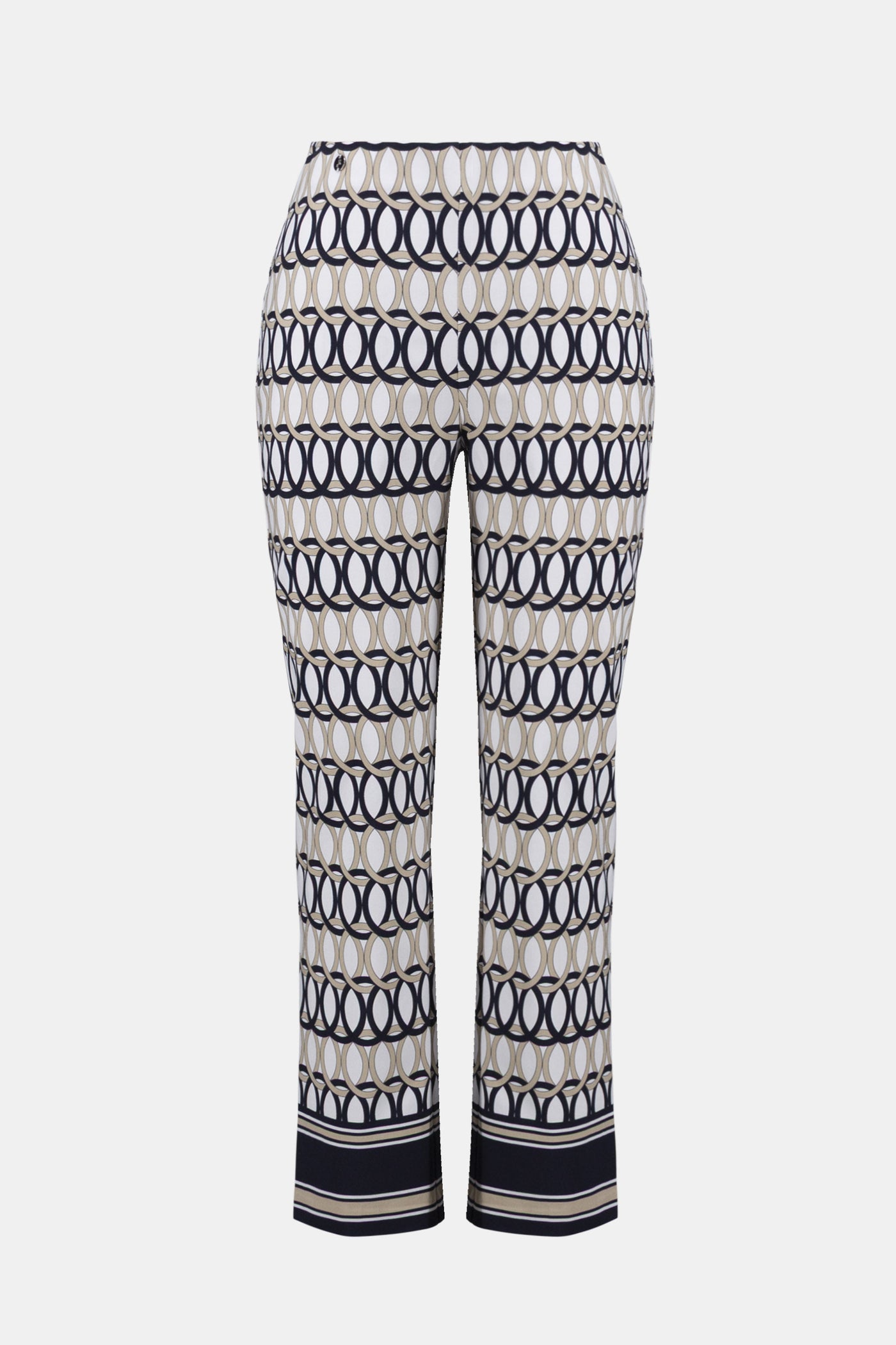 Millennium Geometric Print Straight Pull-On Pants Joseph Ribkoff
