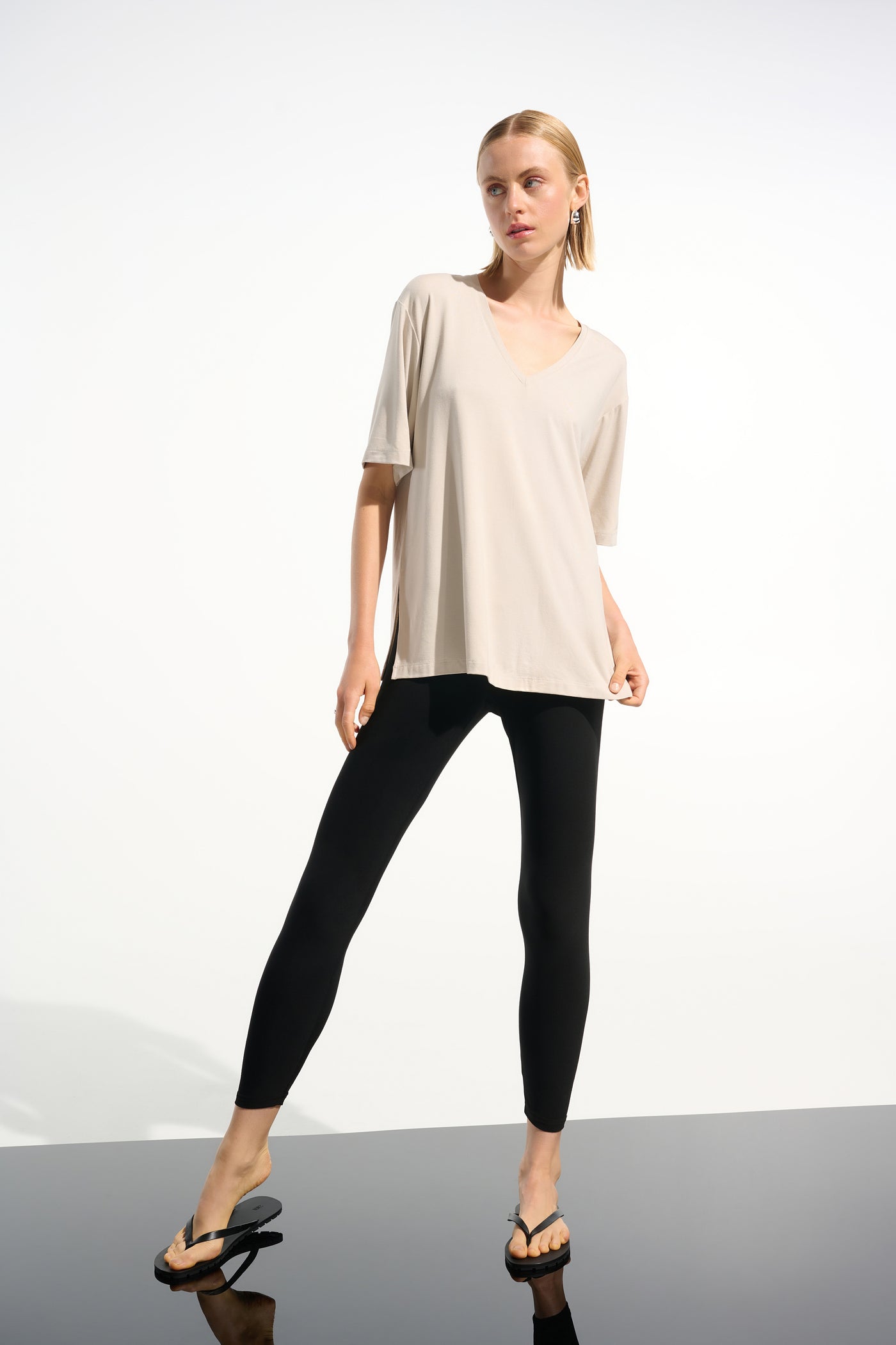 Jersey Boxy Tunic With V-neckline Joseph Ribkoff