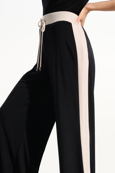 Silky Knit Color Block Wide Leg Pull-On Pants Joseph Ribkoff