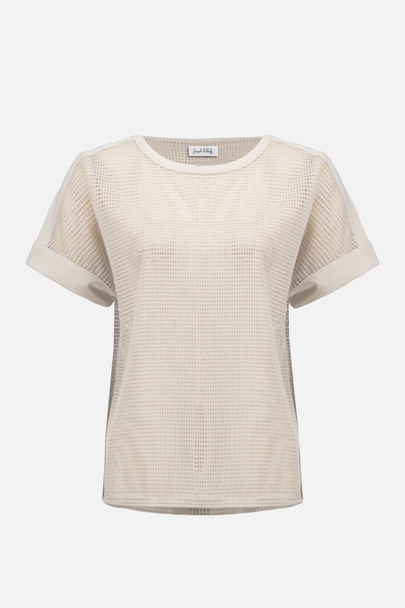 Silky Knit and Mesh Straight Top Joseph Ribkoff