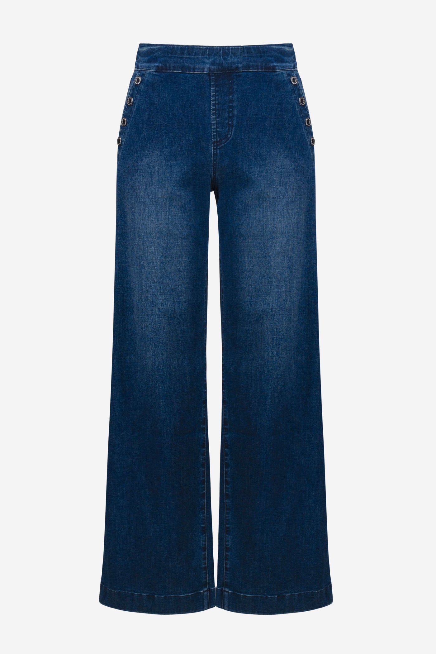 Wide Leg Pull-On Jeans Joseph Ribkoff