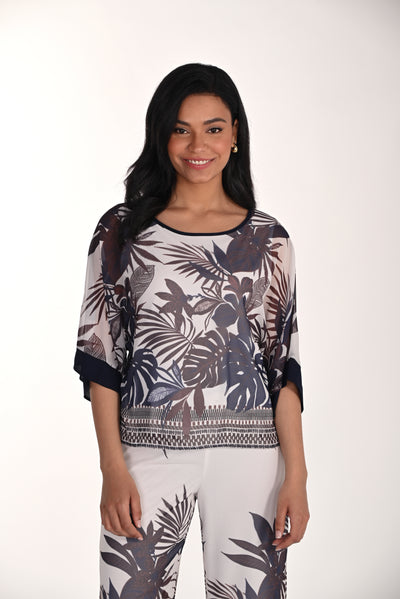 Tropical Breeze Chiffon Top Frank Lyman