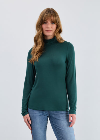 Long Sleeve Mock Neck Top French Dressing Jeans