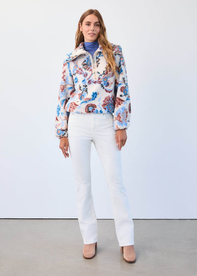 Long Sleeve 1/2 Zip Sherpa Popover Jacket - Dream Pants