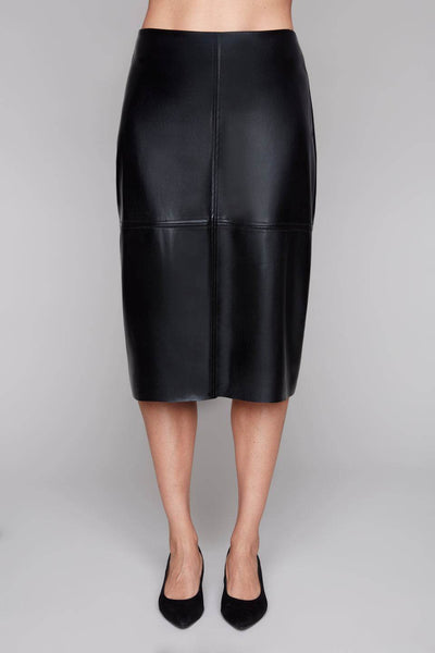 Vegan Leather Midi Skirt - Dream Pants