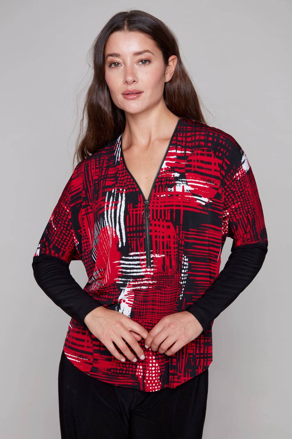 Zipper Front Top - Dream Pants