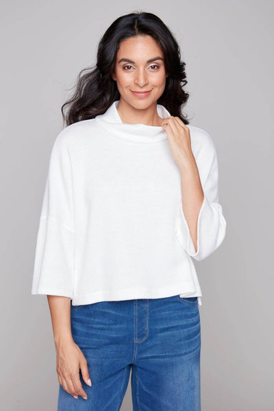 Crewneck Top With Bottom Tie Detail - Dream Pants