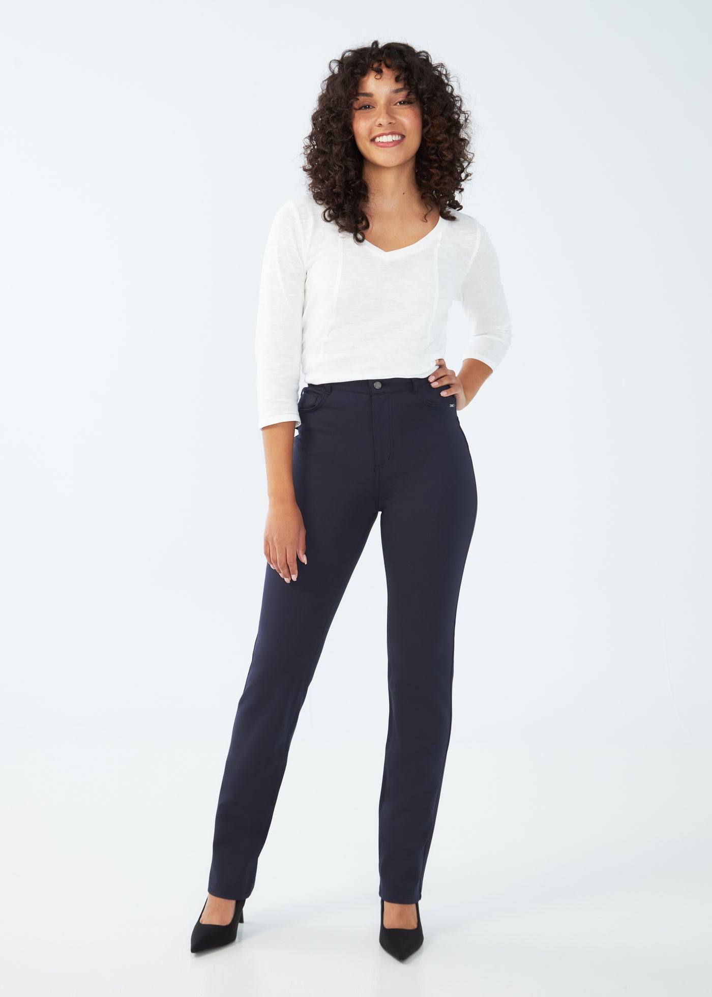 Suzanne Straight Leg French Dressing Jeans