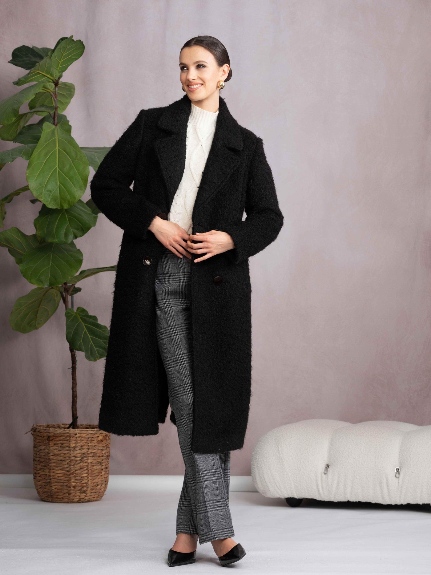Textured Boucle Coat - Dream Pants