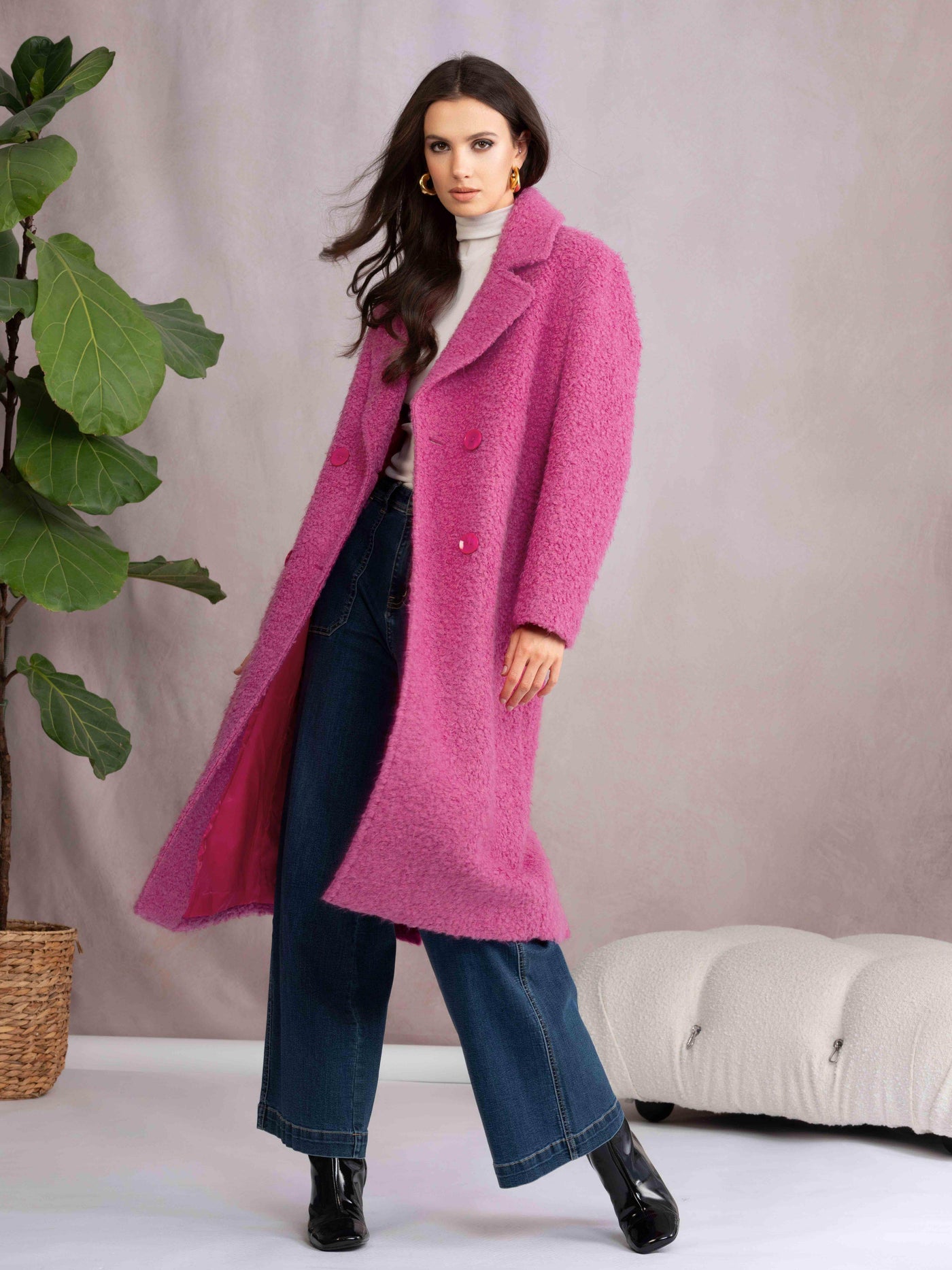Textured Boucle Coat - Dream Pants