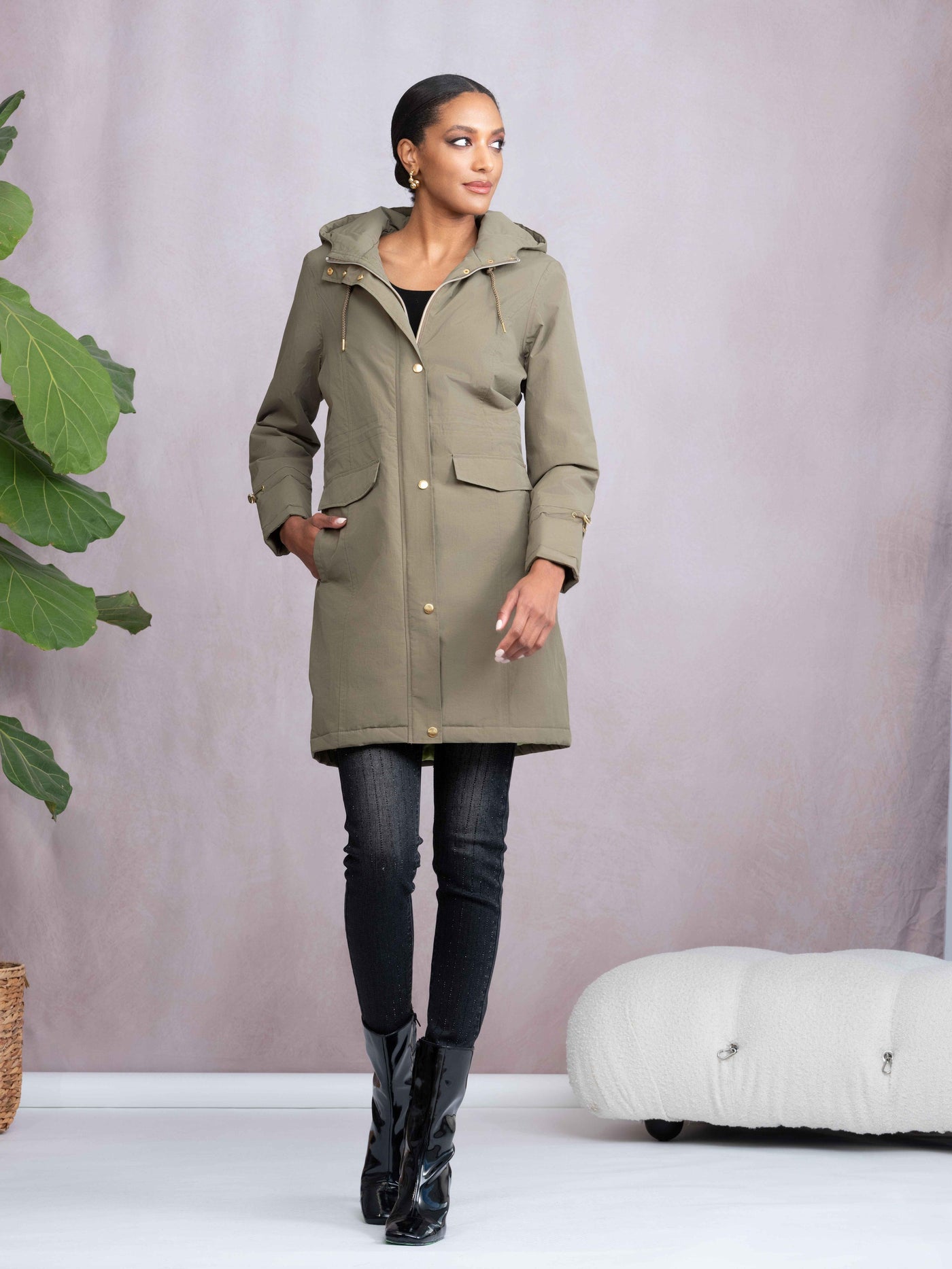 Hooded Rain Coat Alison Sheri