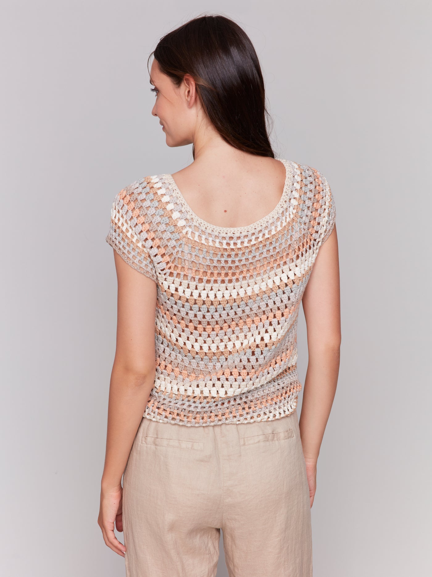 Crochet Cap Sleeve Top Charlie B