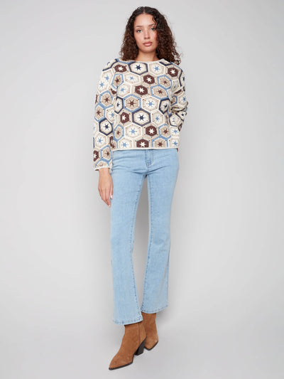 Crochet Boat Neck Top - Dream Pants